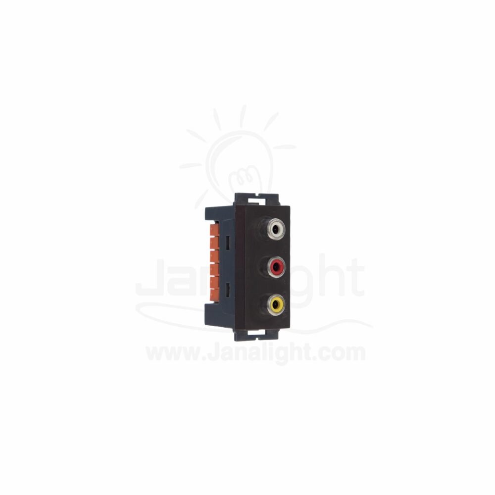 OSA بريزة فيديو اوديو بني 3 osa dark brown audio vedio socket